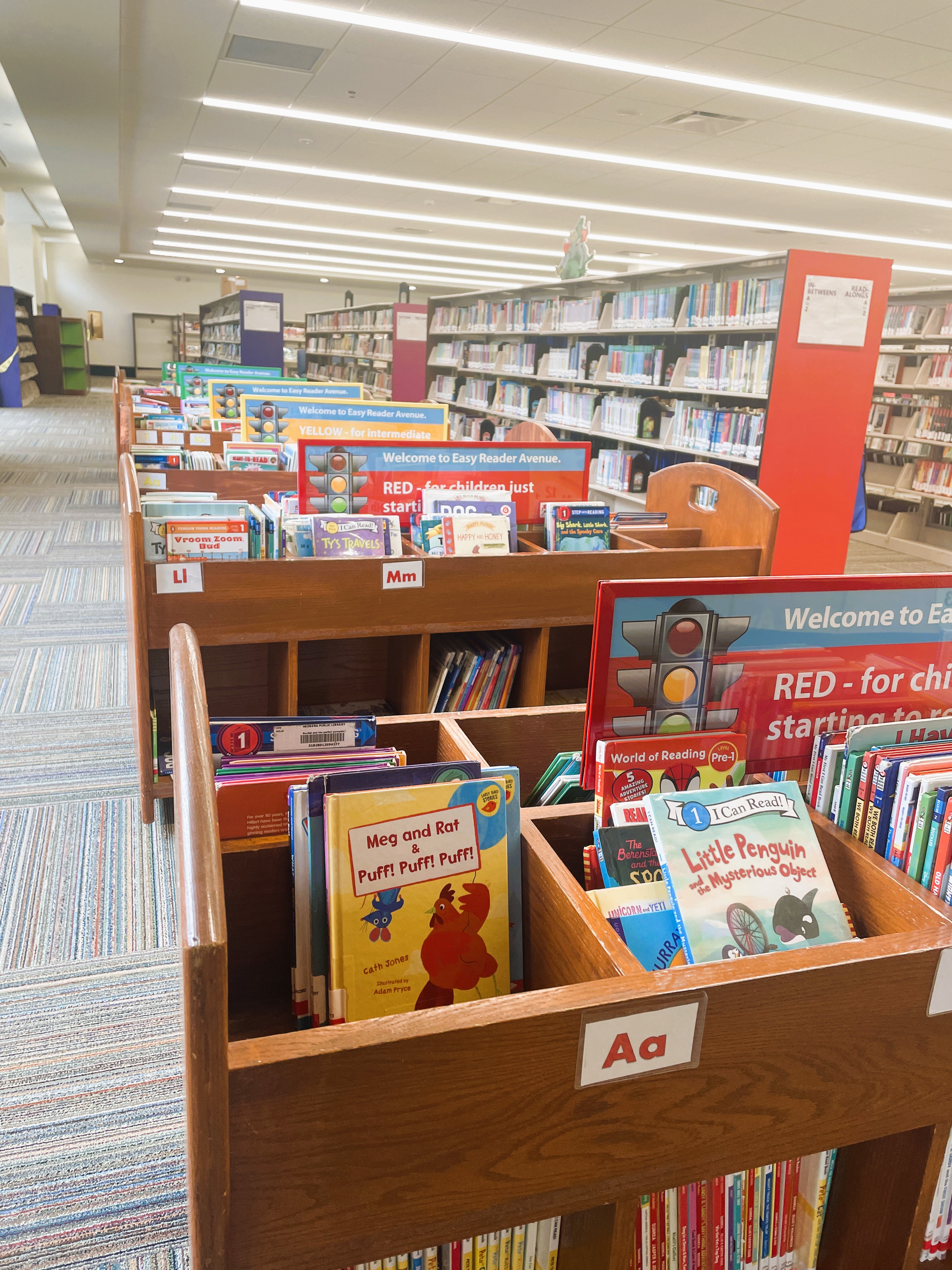 View of Easy Reader Collection in Children's Room