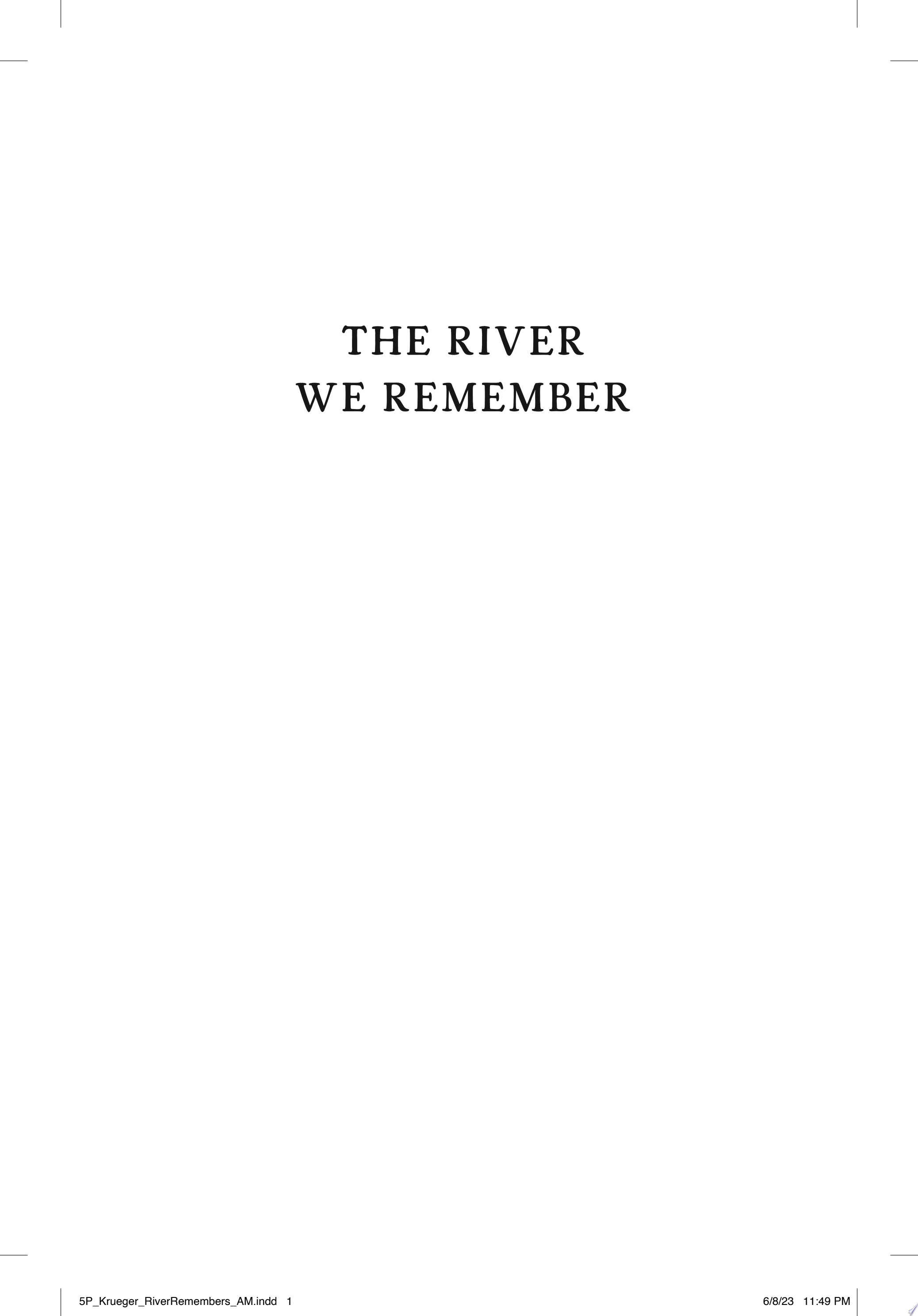 Image for "The River We Remember"