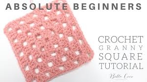 Absolute Beginners Crochet Granny Square Tutorial 