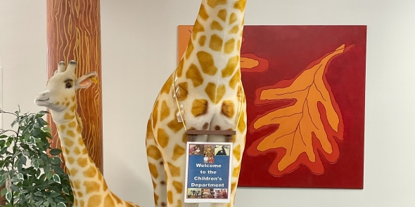 Photo of Giraffes in the Entryway of the Children's Room