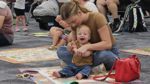 Babies in the library