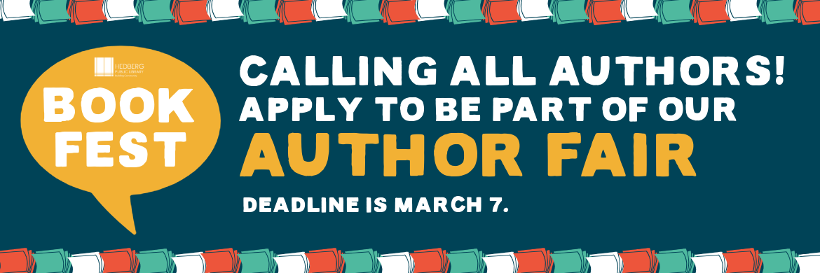 Calling all authors to be part of our author fair